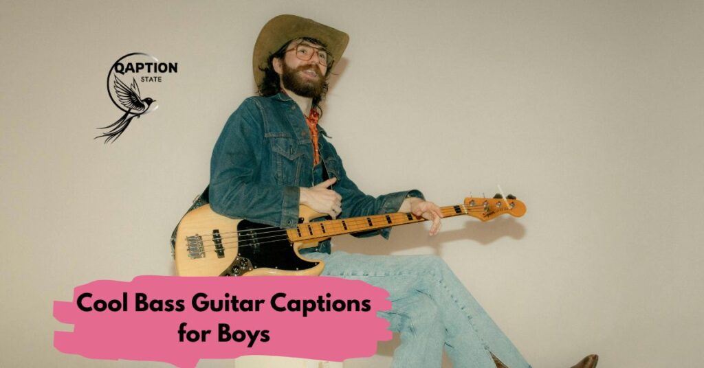Cool Bass Guitar Captions for Boys
