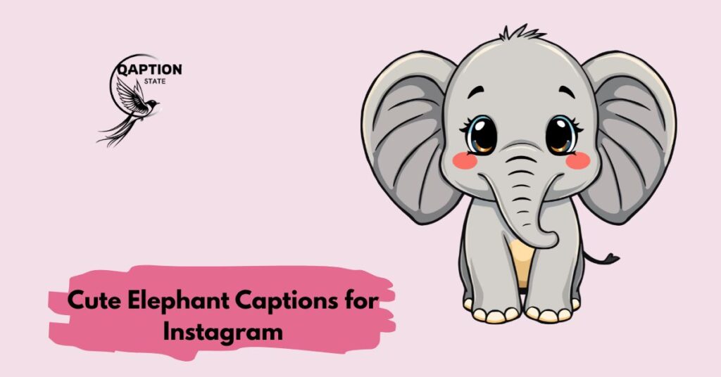 Cute Elephant Captions for Instagram