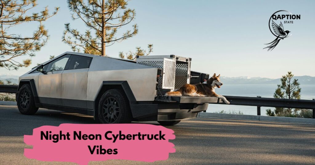 Night Neon Cybertruck Vibes