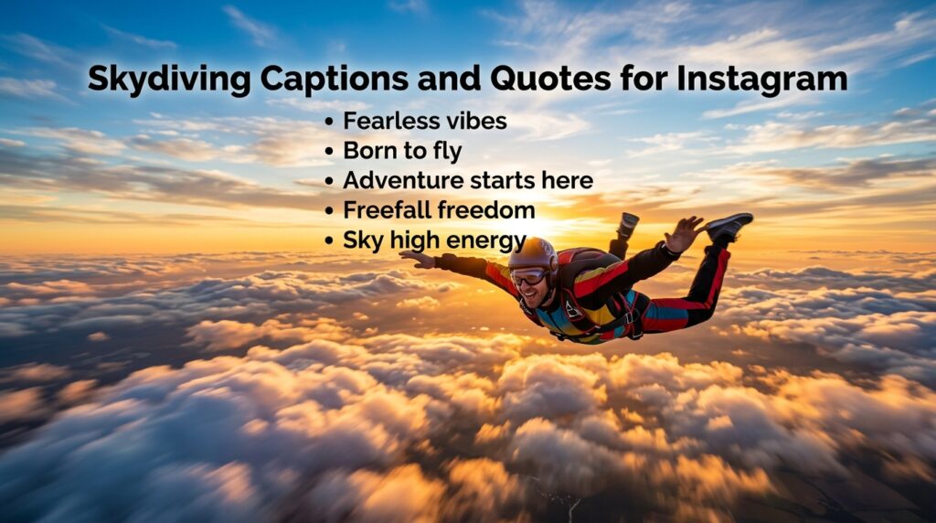 Adventure Skydiving Captions
