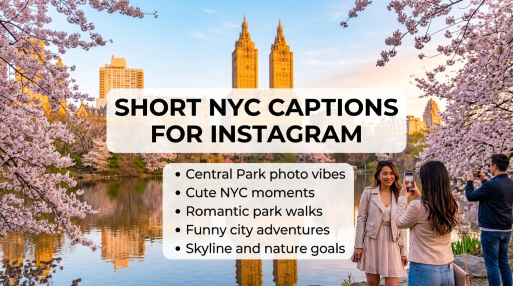 Aesthetic Central Park Captions