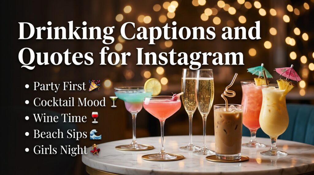 Beach Drinking Captions