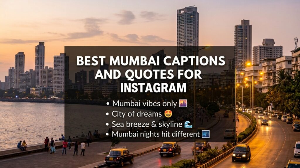 Best Mumbai Captions and Quotes for Instagram