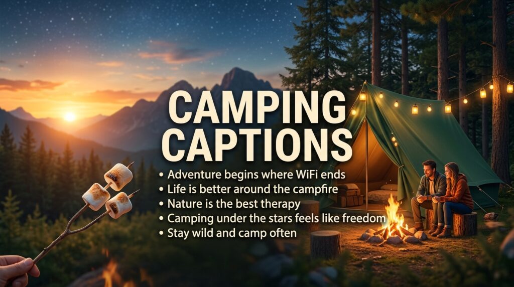 Camping Captions and Quotes for Instagram