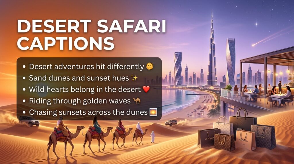 Desert Safari Captions