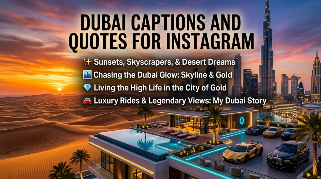 Dubai Captions and Quotes for Instagram