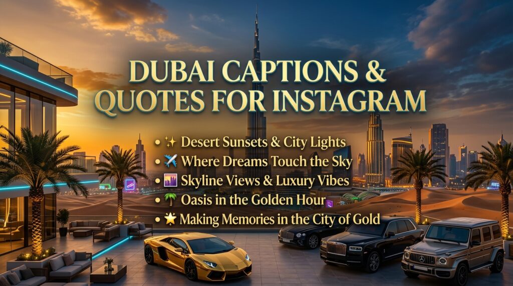 Funny Dubai Captions