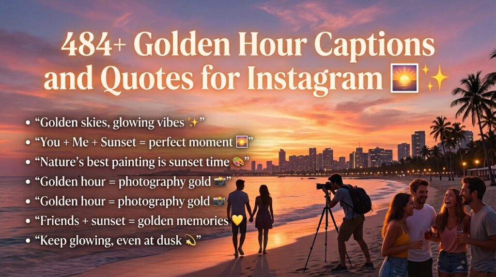 Golden Hour Captions and Quotes for Instagram
