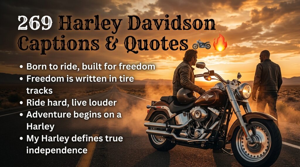 Harley Davidson Captions