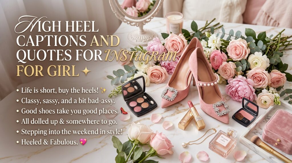 High Heel Captions and Quotes for Instagram for Girl
