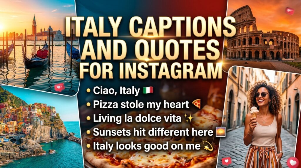 Italy Food Captions