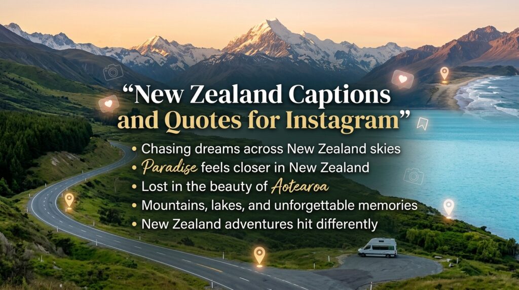 New Zealand Captions and Quotes for Instagram