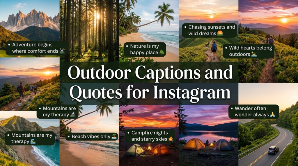 Outdoor Captions and Quotes for Instagram