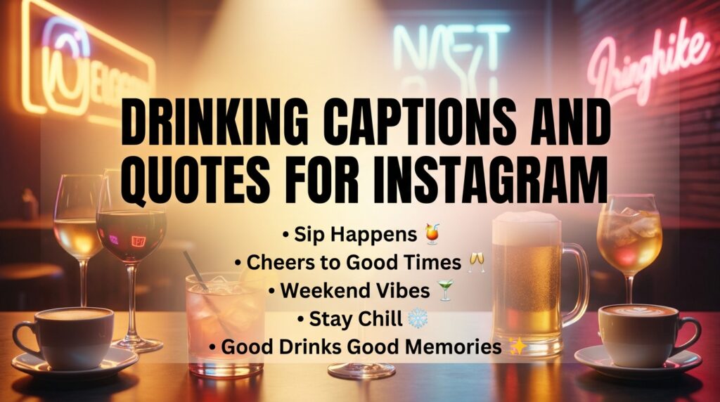 Party Drinking Captions