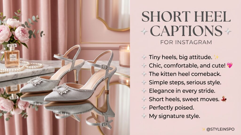 Short Heel Captions for Instagram
