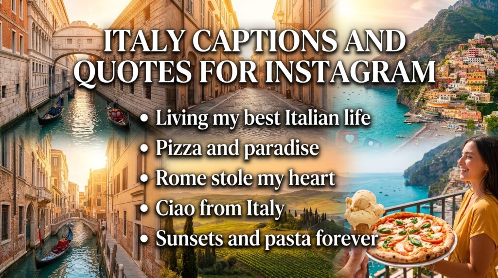Short Italy Captions