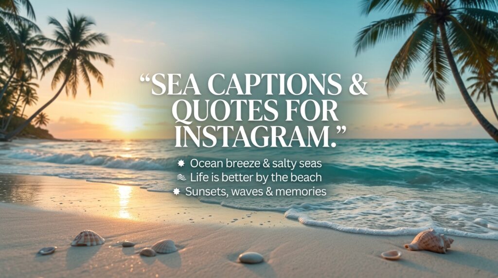 Short Sea Captions for Instagram