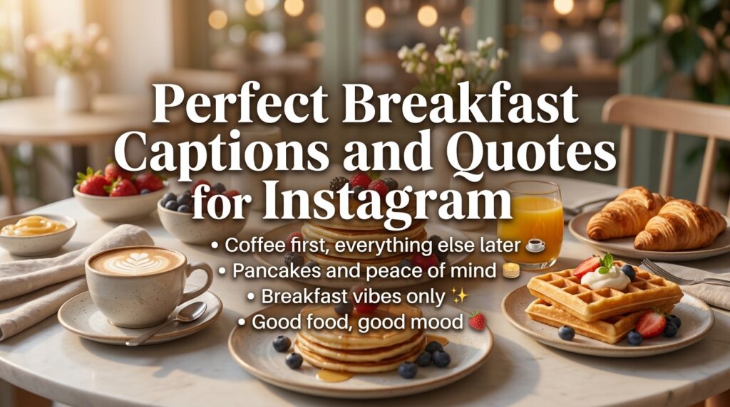 Short breakfast quotes for Instagram