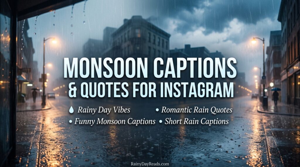 Short rain captions for Instagram for girl
