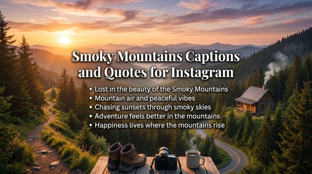 Smoky Mountain Cabin Captions