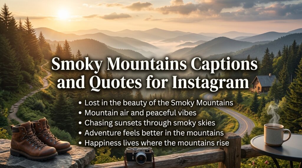 Smoky Mountains Captions and Quotes for Instagram