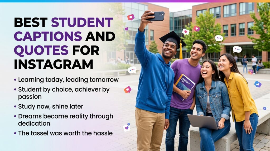 Best Student Captions and Quotes for Instagram in English