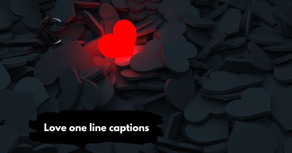 one line captions