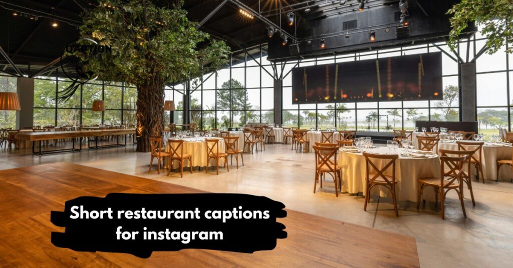 Short restaurant captions for instagram
