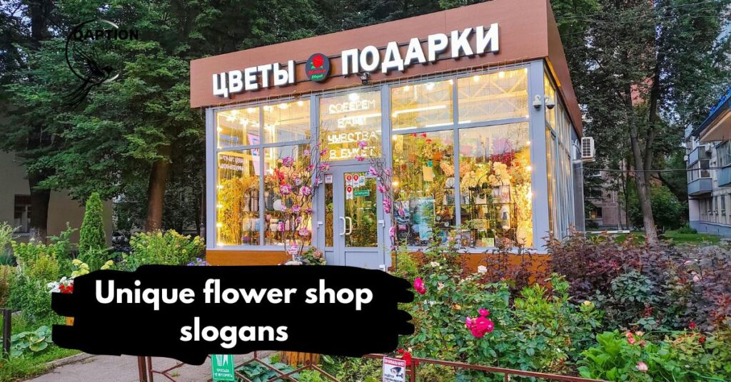 Unique flower shop slogans