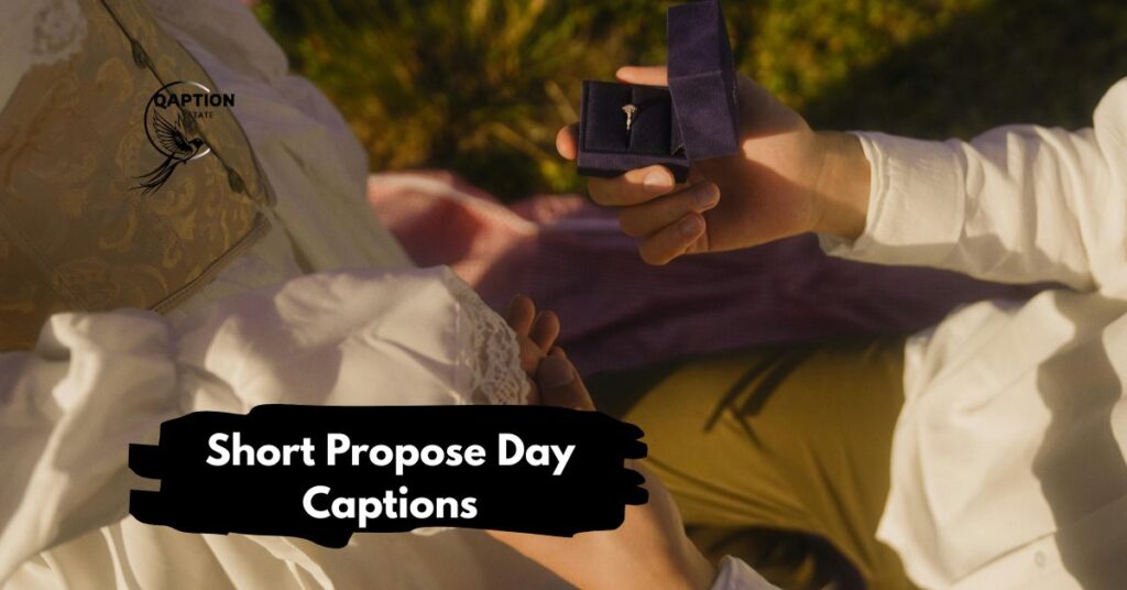 Short Propose Day Captions
